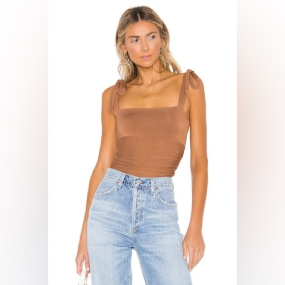 Majorelle Lauren Bodysuit in Brown Spice - Picture 1 of 6
